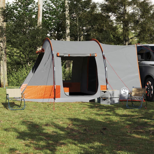 vidaXL Car Camping Tent Grey for 2 People 371x330x211cm