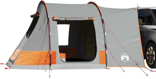 vidaXL Car Camping Tent Grey for 2 People 371x330x211cm