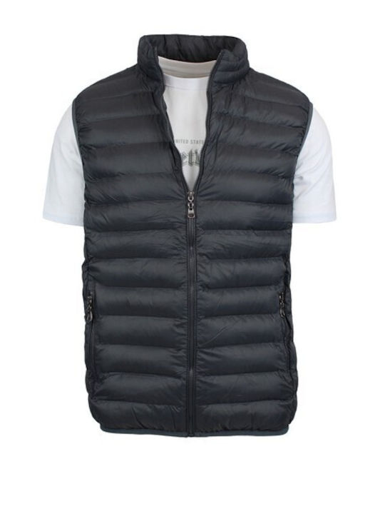 MYS Ärmellos Herren Jacke Puffer Charcoal