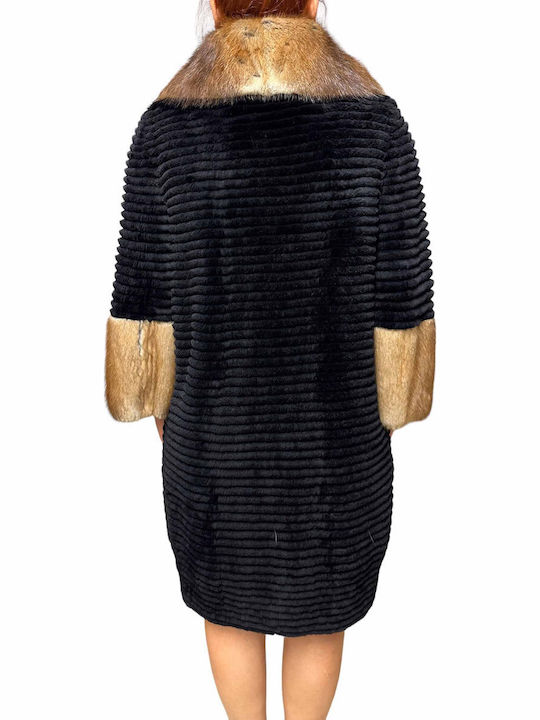 Scurtă Blană de damă Black