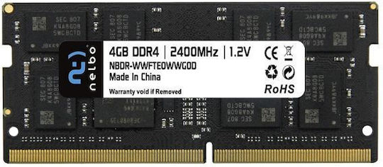 Nelbo 4GB DDR4 RAM cu Viteză 2400 pentru Laptop