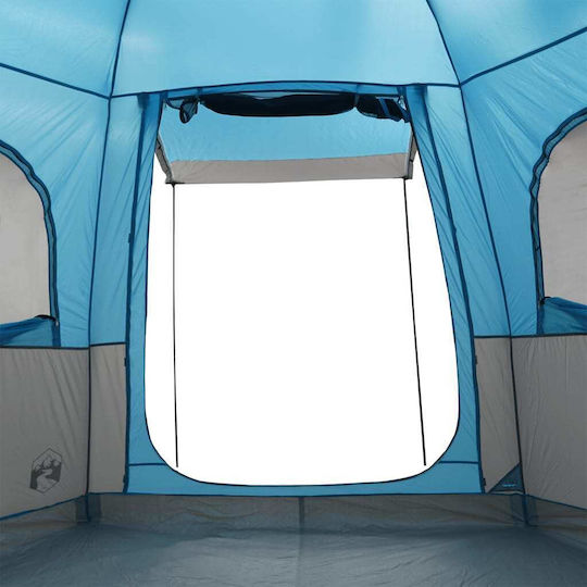 vidaXL Camping Tent Blue for 4 People 410x357x222cm