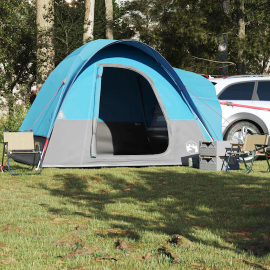 vidaXL Cort Camping Automobil Albastru pentru 4 Persoane 300x300x230cm