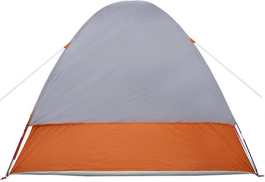 vidaXL Car Camping Tent Orange for 4 People 300x300x230cm Grey/Orange