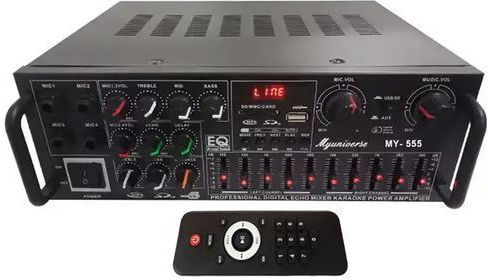 Universe Ολοκληρωμένος Ενισχυτής Hi-Fi Stereo MY-555 Καφέ