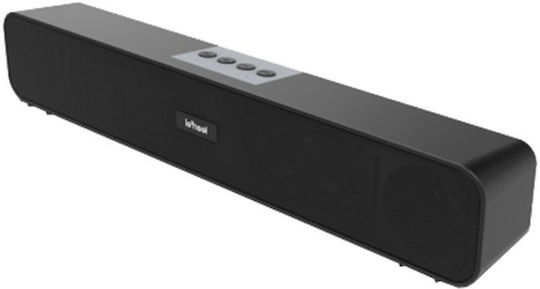 Tele E-3529 2.0 Wireless Speakers with Bluetooth 6W Black