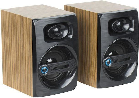 Tele FT-108 2.0 Speakers 6W Brown