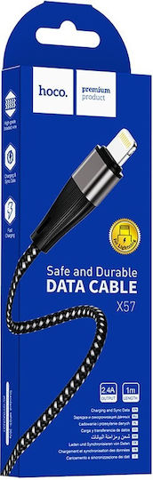 Lito Data USB-A to Lightning Cable 18W Μαύρο 1m HOC-X57I-BK