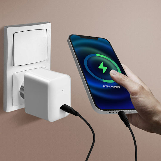 Swissten USB-C zu Lightning Kabel Schwarz 0.4m (71506512)
