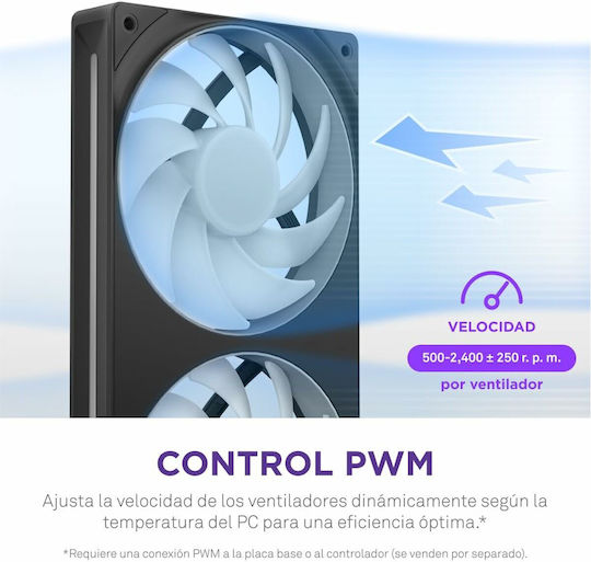 NZXT Ventilator Pentru Carcasă F240 Core (2400rpm / 75.12cfm) Cu Iluminare RGB Și Conexiune 4-Pin PWM / 4-Pin RGB NZXT