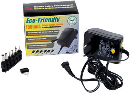 Minwa Universal Τροφοδοτικό 3 έως 12V 1.5A με Ισχύ 18W με σετ βυσμάτων (MW MC-15)