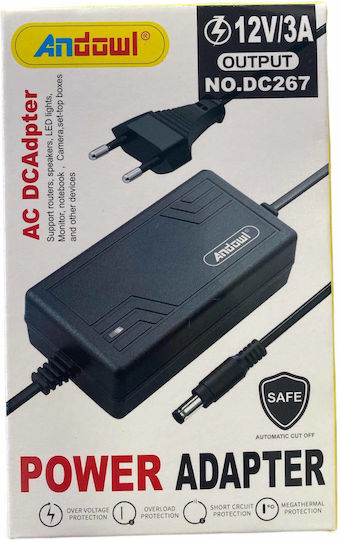 Andowl DC267 Universal Power Adapter 12V 3A 36W