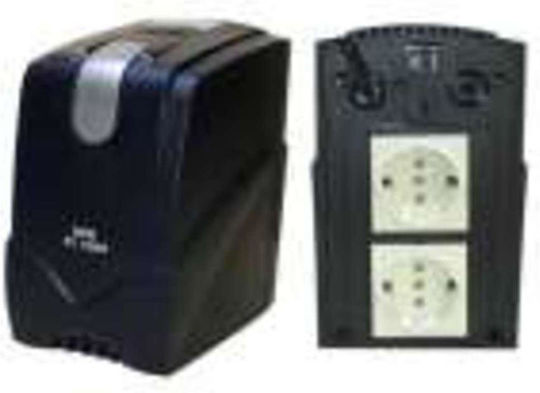 Pals Compact Σταθεροποιητής Τάσης Relay 1000VA με 2 Πρίζες Ρεύματος