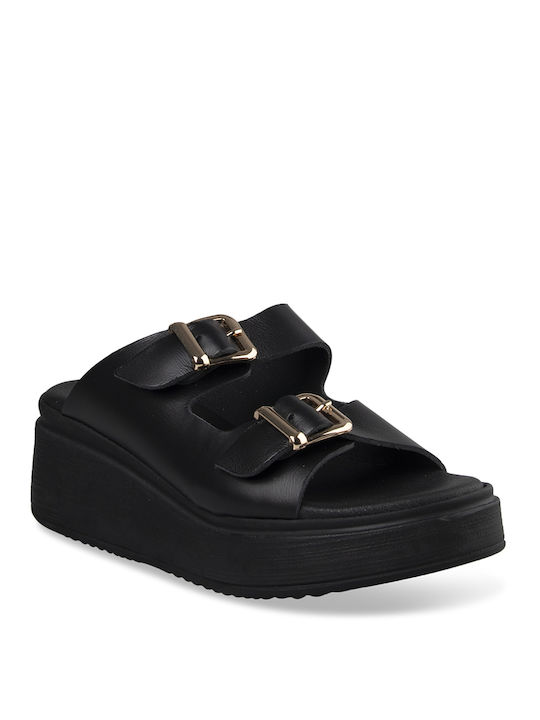 Tsouderos Shoes Platforme dama Negre