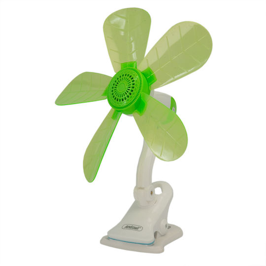 Andowl Q-fs55 Electric Fan with Auto Stop Safety System Green