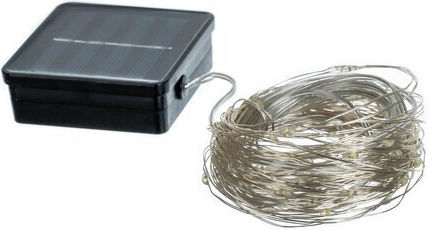 Gardlov Hanging Solar Light Garland Warm White with Motion Sensor and Photocell IP44