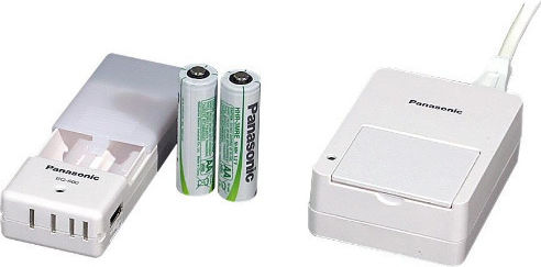 Panasonic BQ-600 USB Φορτιστής 2 Μπαταριών Ni-MH Μεγέθους AA σε Λευκό χρώμα