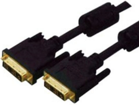 DM Pro Cable DVI-D male - DVI-D male 5m Μαύρο (DM3006-00-5)