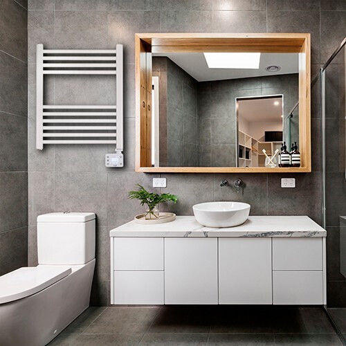 Adler Electric Towel Rail 400W 70x50cm White