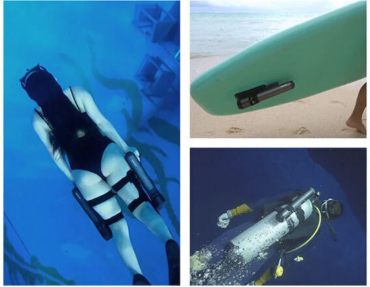 Waydoo Subnado FullPack by DJI Underwater Seascooter with Maximum Speed 5km/h Battery Autonomy 56min and Weight 1.4kg