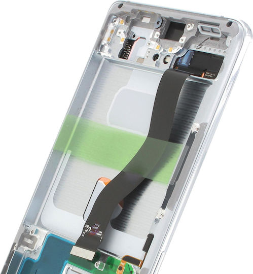 Bloc complet ecran LCD Galaxy S21 Ultra original Samsung touchscreen argintiu