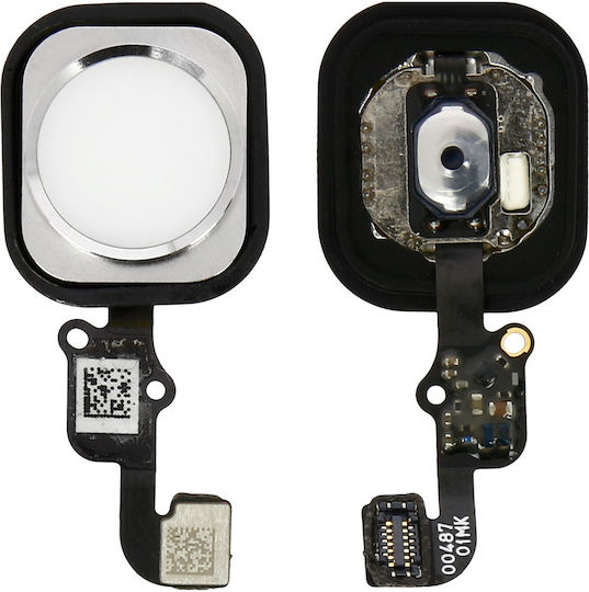 White Home Button + Flex Cable Replacement Part Apple Iphone 6s