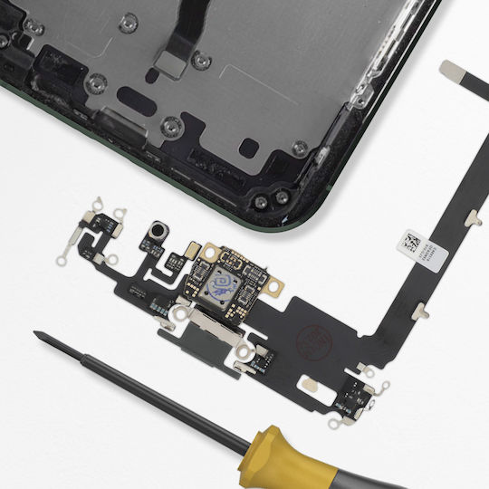 Клапио Зарядно Конектор Iphone 11 Pro Max Lightning Тъмнозелен