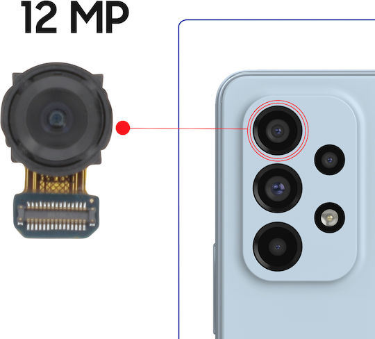 Relife Camera Modul Galaxy A53 5g 12mp Ultra Wide-angle Sensor Black