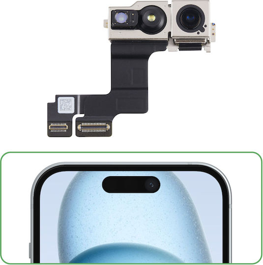 Relife Front Camera Iphone 15 Plus 12mp Selfie Sensor Black