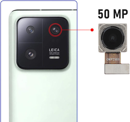 Clappio Kameramodul 13 Pro 50MP Ultra-Weitwinkelsensor Schwarz