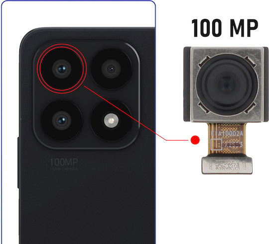 Clappio Camera Modul Honor X8a 100mp Main Sensor Black