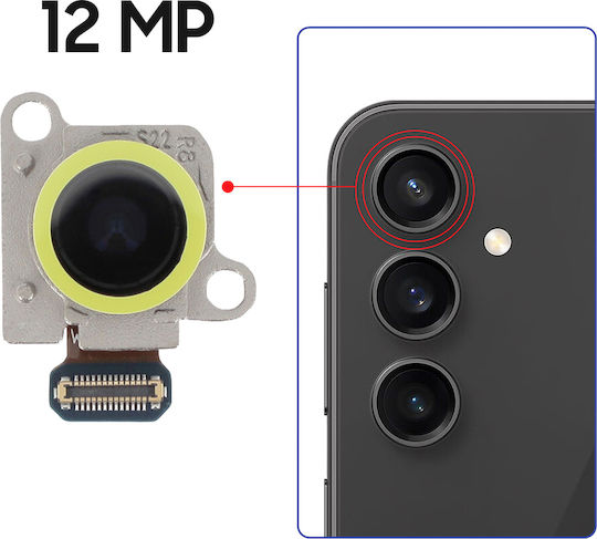 Samsung Camera Modul Galaxy S23 S24 S24 Plus 12mp Ultra Wide-angle Sensor Black