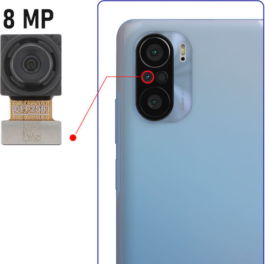Clappio Camera Modul Mi 11 5g Ultra Wide-angle 8mp Sensor Black