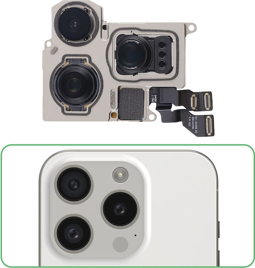 Modul Cameră Relife Iphone 15 Pro Max Înlocuire 100% Compatibil Negru