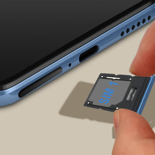 SIM-Kartenfach Xiaomi 11 Lite 5G NE Dual Nano SIM Blau