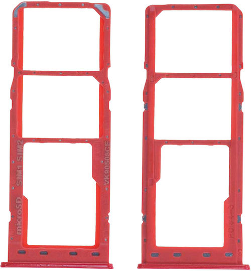 SIM-Karten-Einschub Ersatz 2x Nano-SIM MicroSD Galaxy A10 Rot