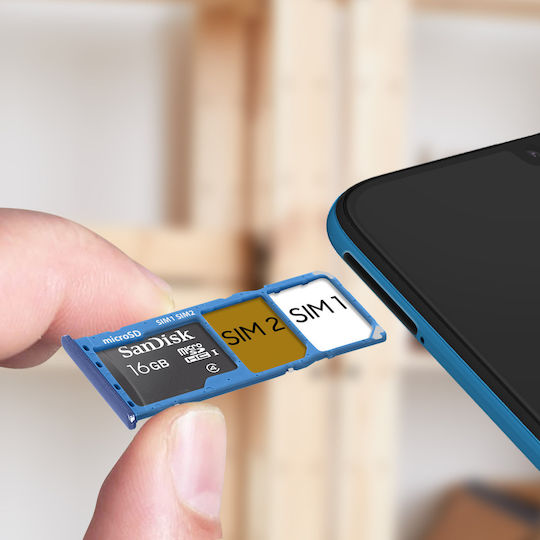 Replacement Sim Card Tray Galaxy A50 Blue