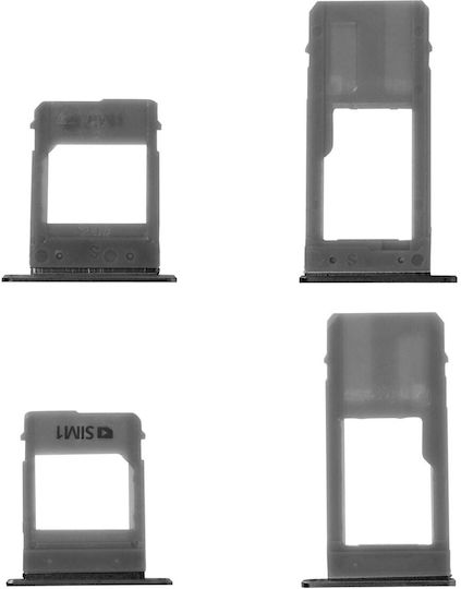 Nano-SIM & Micro-SD Kartenhalter Ersatzteil Samsung Galaxy A5 2017 – Schwarz