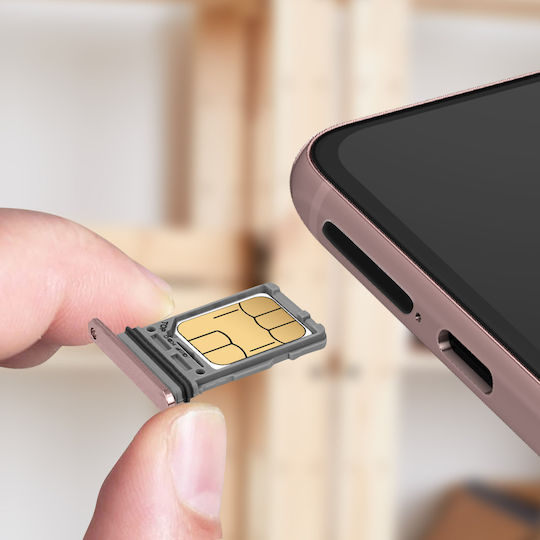 Replacement Sim Card Tray Samsung Galaxy S21 Pink