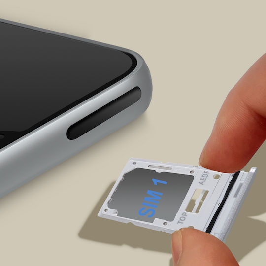 SIM-Kartenhalter Samsung Galaxy A54 5G Dual Nano SIM Silber