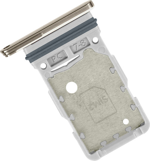 Ersatz-SIM-Kartenfach Samsung Galaxy S23 Ultra Cremefarben