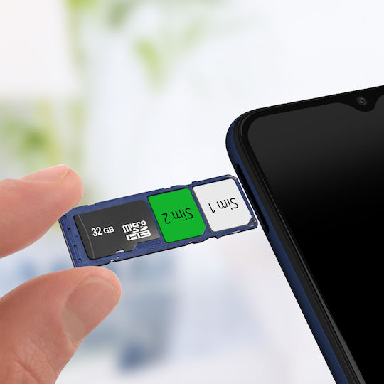Tavă pentru cartela SIM de înlocuire Samsung Galaxy A03s Albastru