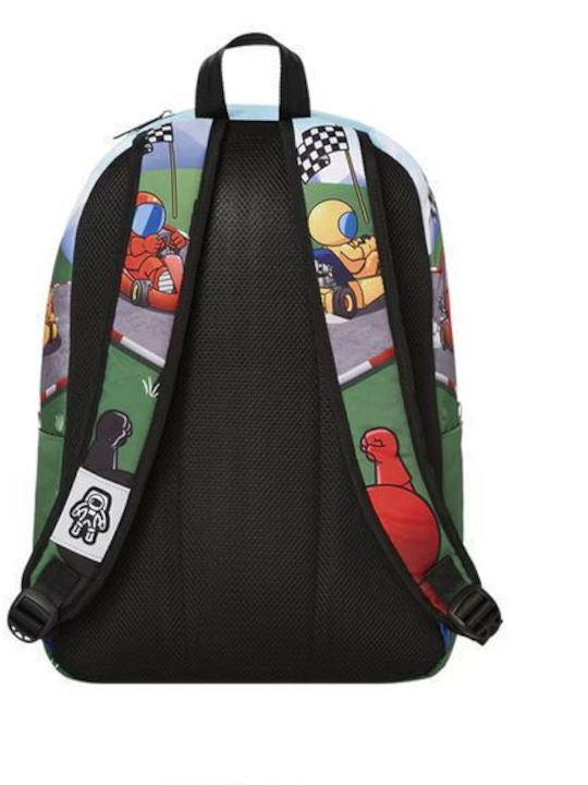Space Junk Space Schulranzen Rucksack Grundschule Mehrfarbig mit Flaschenhalter