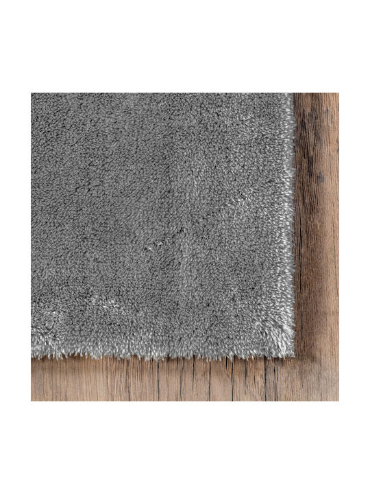 Saray Home Deluxe Shaggy Bedroom Rugs Set Gray PST001 GR 3pcs