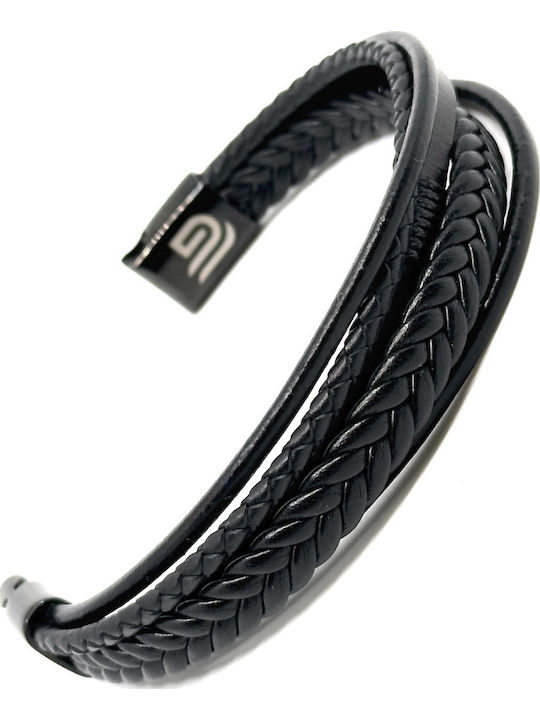 Legend Accessories Leather Bracelet 19cm