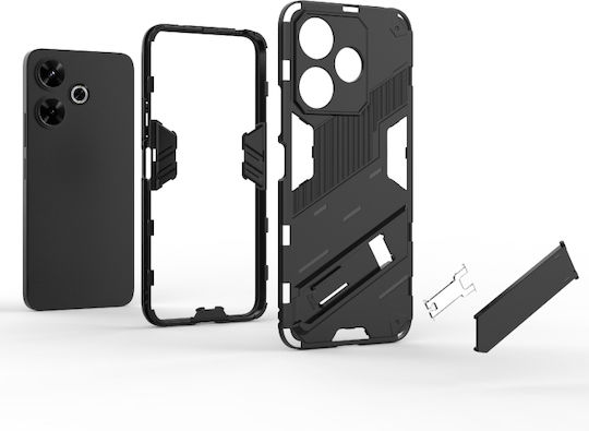 Punk Armor Back Cover Σιλικόνης Γκρι (Redmi 13 / Poco M6 4G)