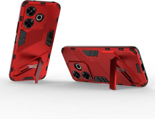 Punk Armor Back Cover Σιλικόνης Κόκκινο (Redmi 13 / Poco M6 4G)