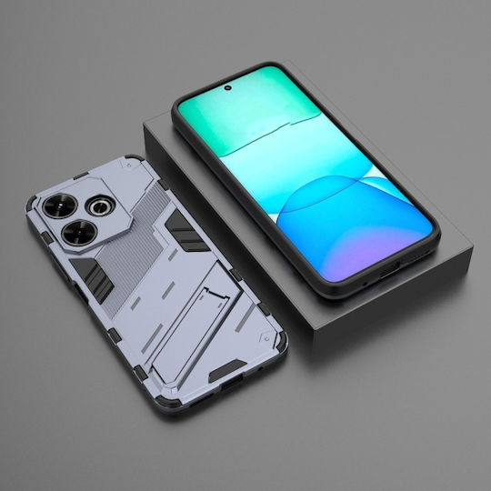 Punk Armor Back Cover Σιλικόνης Γκρι (Redmi 13 / Poco M6 4G)