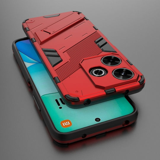 Punk Armor Back Cover Σιλικόνης Κόκκινο (Redmi 13 / Poco M6 4G)