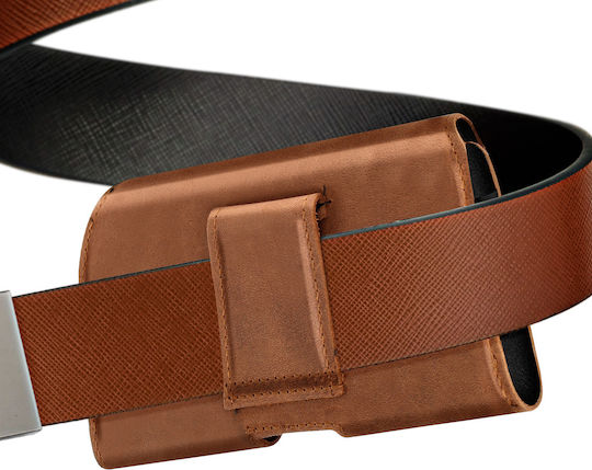Avizar Belt Case Smartphones 155 X 85 X 15 Mm Universal Protection Light Brown